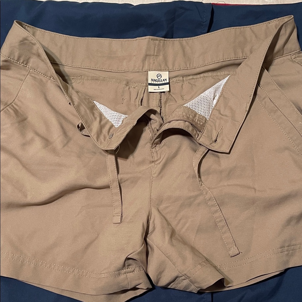Magellan Outdoors Men's Khaki Athletic Shorts